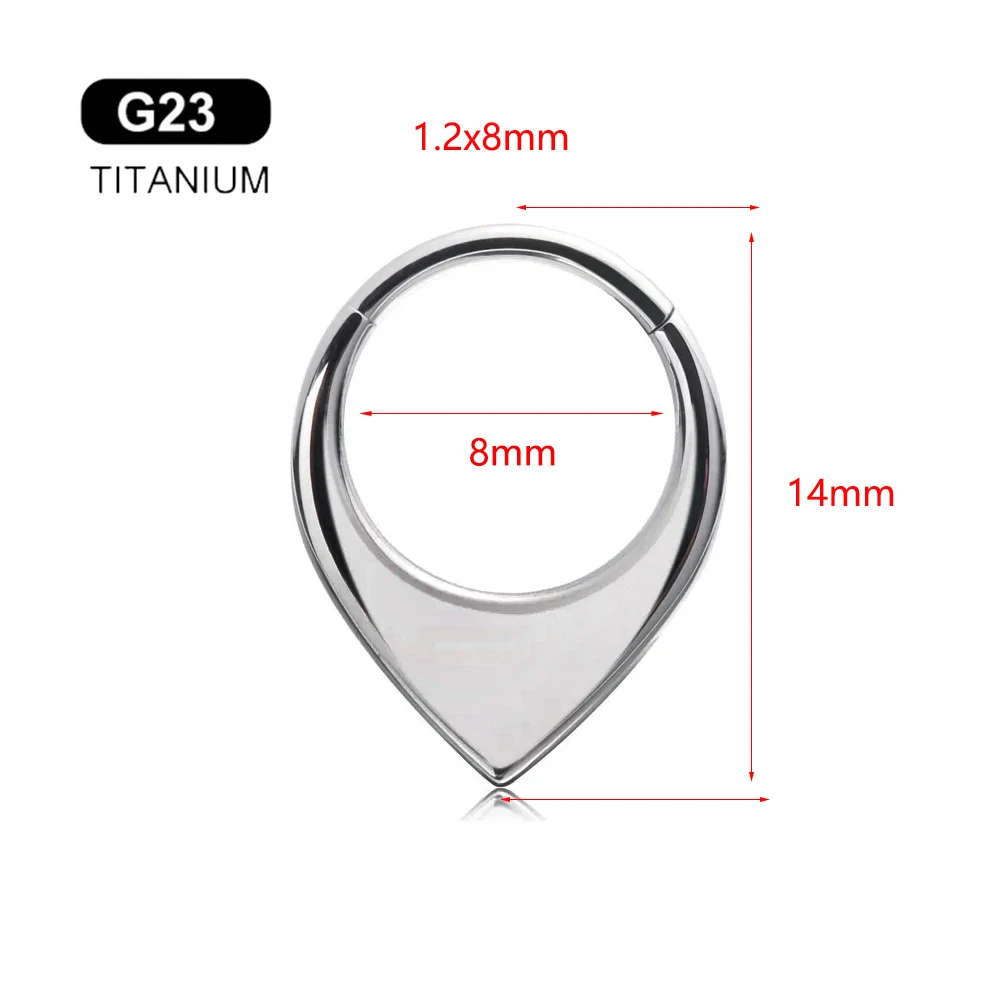 G23 Titanium Bee Septum Nose Ring Piercing
