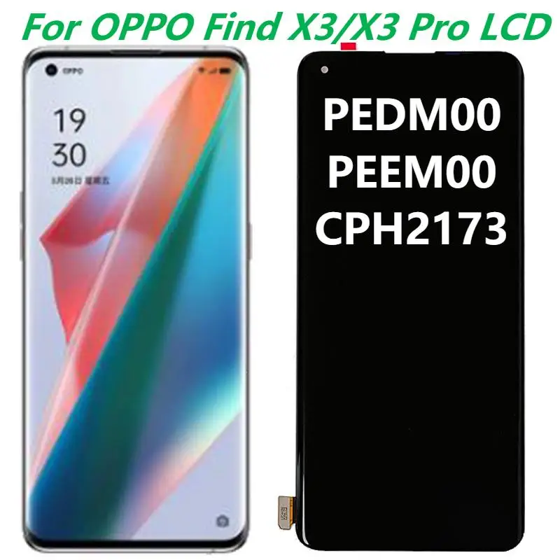 

Original 6.7 " For Oppo Find X3 PEDM00 LCD Display With Frame X3 Pro PEEM00 CPH2173 LCD Touch Screen Panel Digitizer Assembly