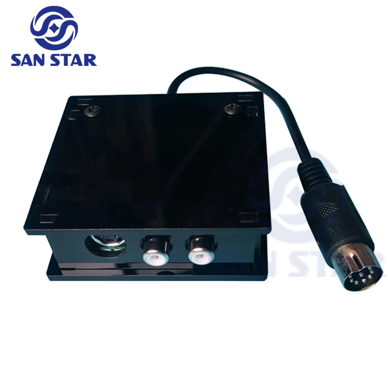 S-Video Box Acrylic Shell Output High-Quality Video S-Terminal Box Use For Sega Md1 Game Console Machine