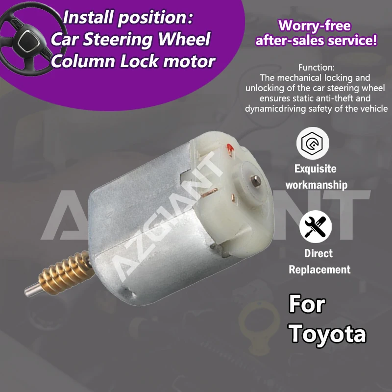

AZGIANT For Toyota Yaris Vitz MK2 MK3/Prius Car Steering Column Lock Actuator internal motor FC-280SC-18180 high efficiency tool