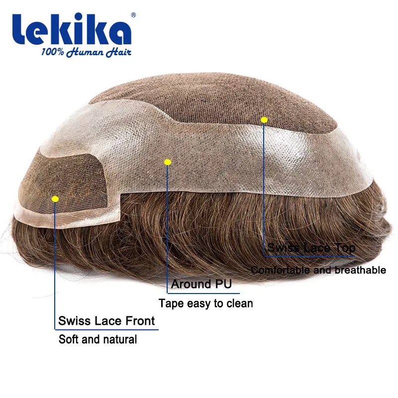 الشعر المستعار هوليوود الرجال شعر مستعار السويسري الدانتيل الباروكات للرجال تنفس الشعر المستعار للرجال Exhuast 100% خصلات الشعر المستعار الإنسان شحن مجاني #2