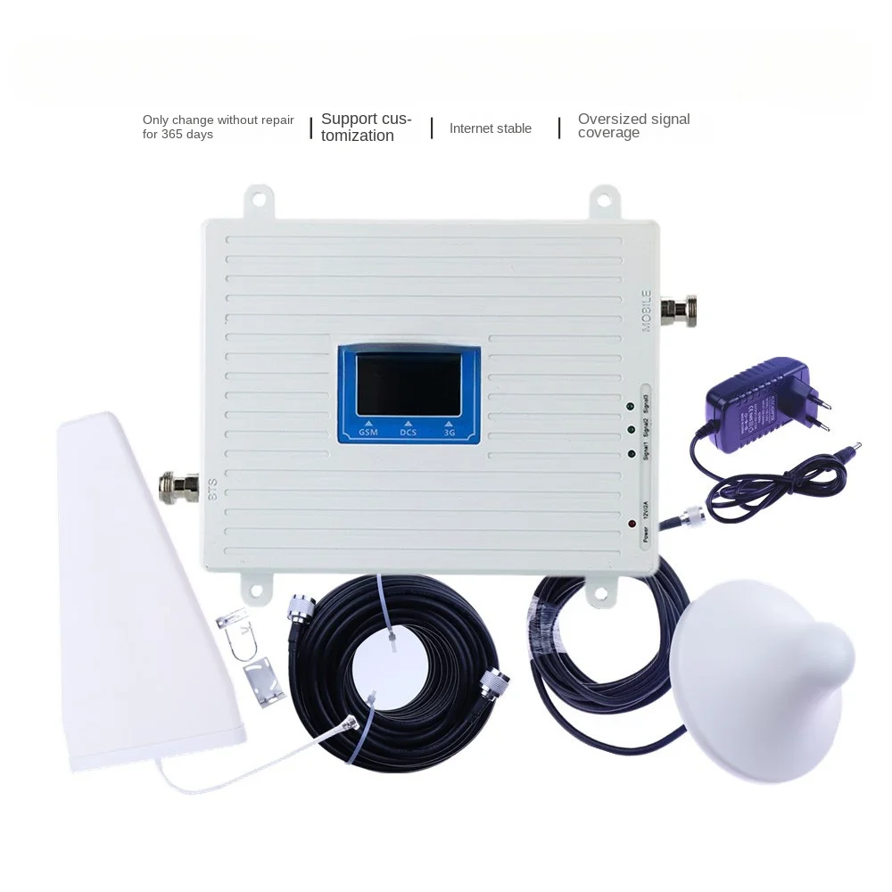 

900mhz1800mhz2100MHz Three-Network 4G Mobile Phone Signal Amplifier