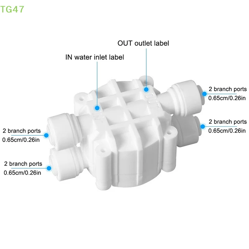 【LS】4 Way RO Auto Shut-Off Valve Switch 1/4