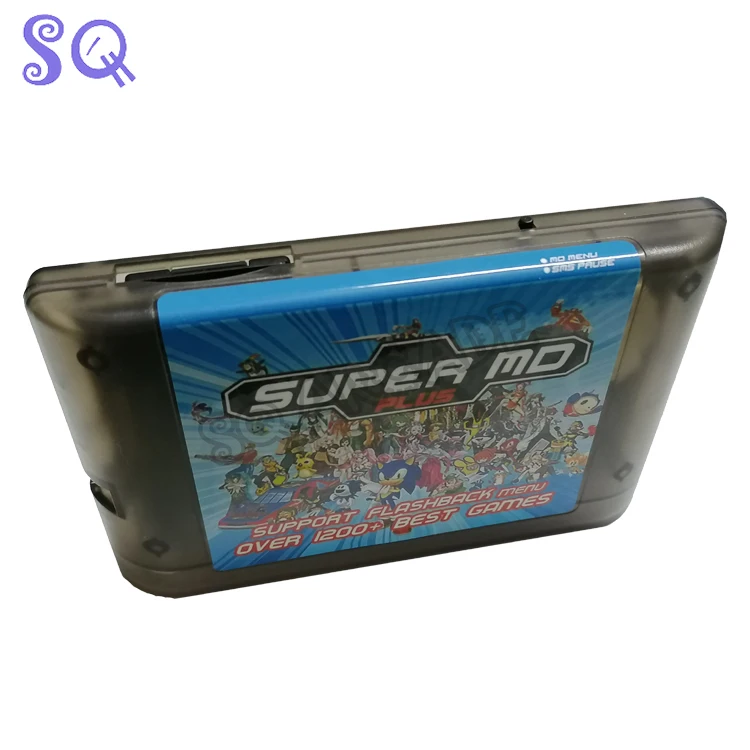 New Arrival 16G MD Mulit Game Card 1200 in 1 Battery Save for Genesis Megadrive Video Game Console Fit USA/EUR/JAP Version