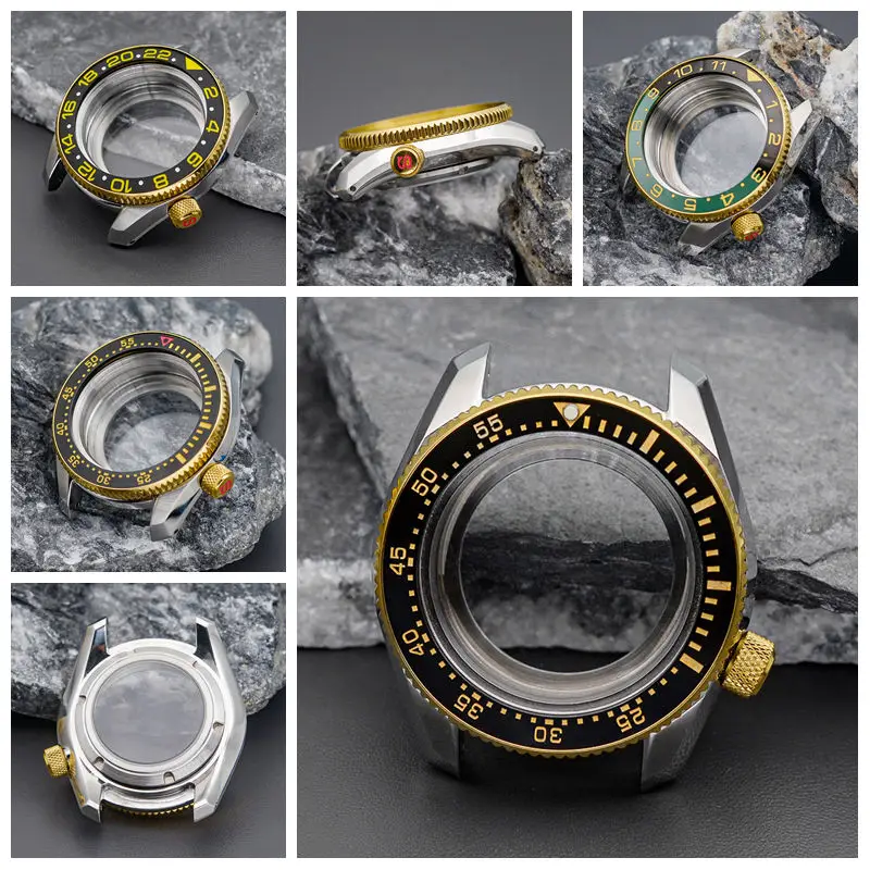 Watch Case Design SPB185 SPB187 Ceramic Bezel 200M Waterproof Fit 7S26 NH35 NH36 4R/6R Automatic Watch Repair Parts