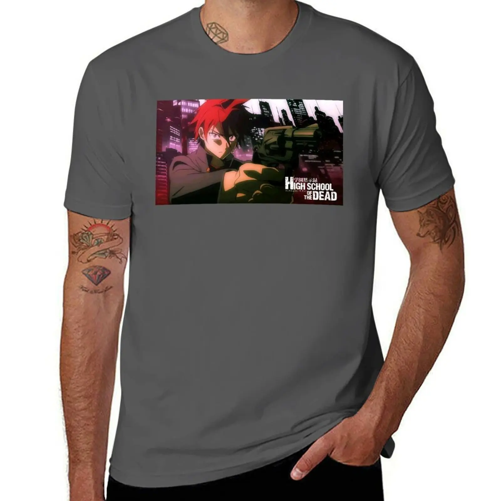 

High School of the Dead #5 T-Shirt Street Art Print Tee Shirt