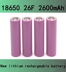 New Original ICR18650 3.7V ICR18650 For Samsung 18650 26F Batteries Rechargeable Li-ion Battery 2600mAh For Flashlight use