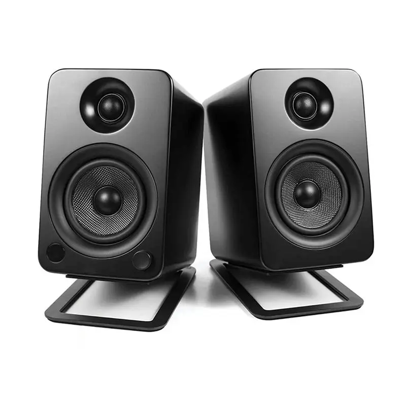 Y47A 2Pcs Desktop Speaker Stands for Bookshelf Speakers Monitor Metal Bracket for Edifier MR4