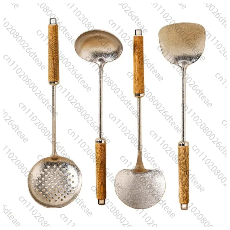 Stir Fry Mushroom Shovel Stir Fry Spoon Spoon Wooden Handle Handle Kitchen Utensils Set Full Set