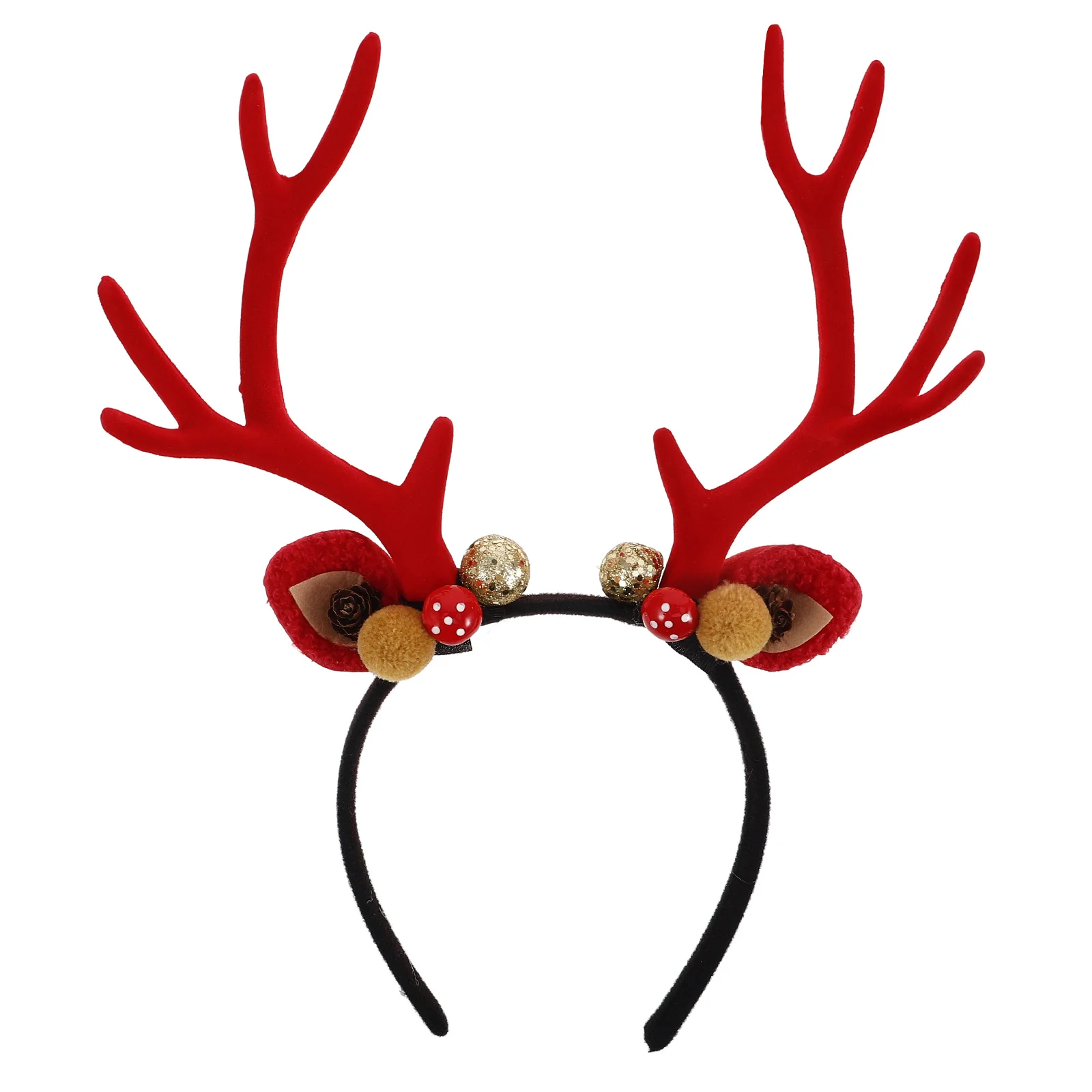 

Reindeer Antlers Headband Christmas Hair Hoop Holiday Party Costume Accessory For Women Festive Deer Horn Decor Xmas