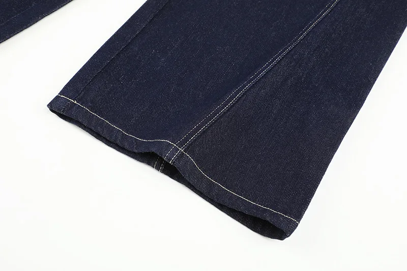 풀렝스 와이드 레그 진 여성 솔리드 하이웨이스트 청바지 워싱 데님 팬츠 루즈핏 베이직 포켓 지퍼 플라이 여름 2025