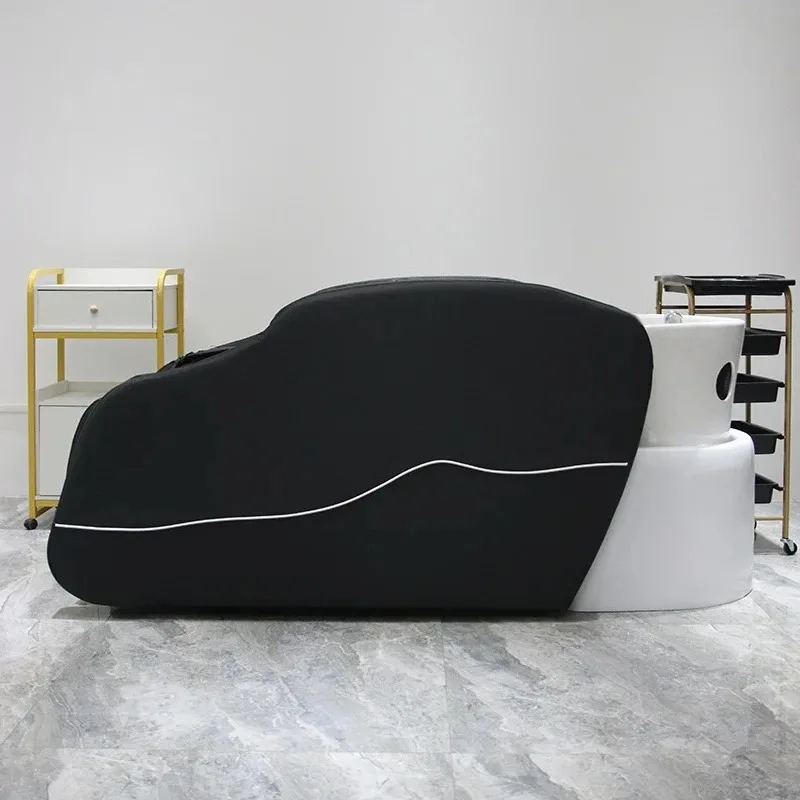 سرير شامبو للتدليك الذكي لصالونات الشعر، سرير علاج تدليك الرأس الاحترافي للتبخير #3