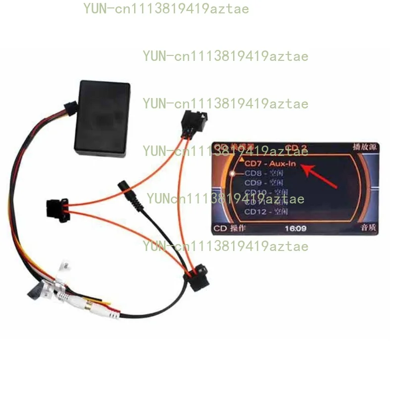 Bluetooth Music AUX Adapter for Audi A6L A8L Q7, Wireless Audio Input for Old MMI 2G System