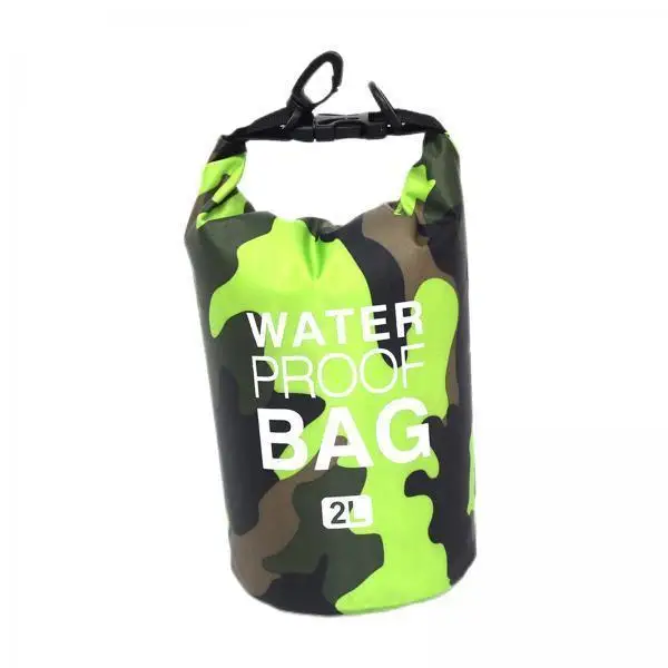 Portable Kayaking Accessory Waterproof Waist Pouch Roll Top Dry Bag Small 2l for Boating Fishing Kayak Supplies Camping Beach