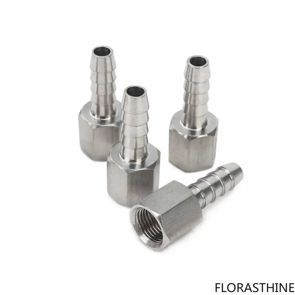 Very Good Stainless Steel 316 Barb Fitting Coupler 1/4-Inch Hose ID X 1/8-Inch NPT Female Air Fuel Water