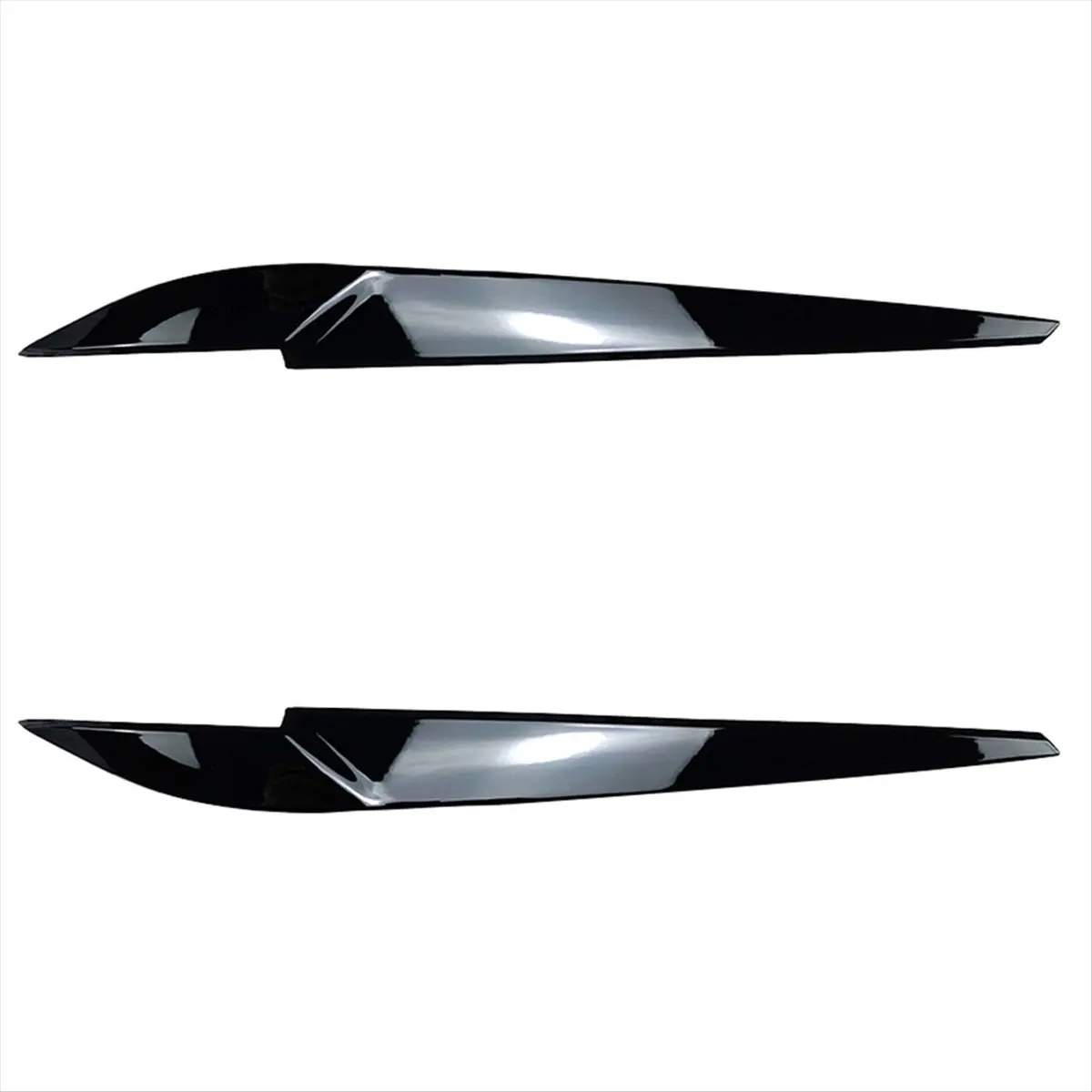 Compatible Car Front Headlight Eyebrow Lamp Brow Cover Trim for X5 F15 X6 F16 2014-2018 Auto Accessories Black