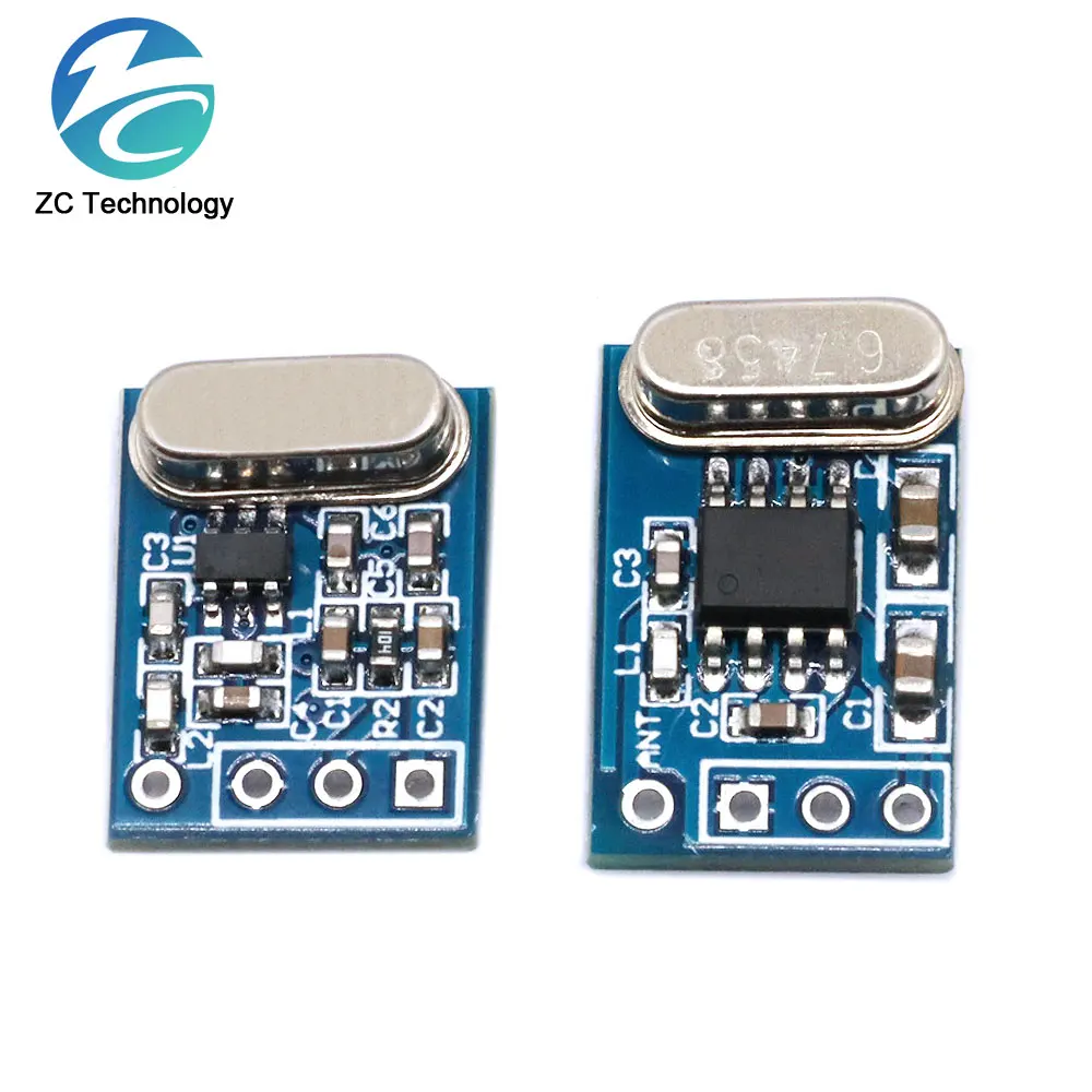 1Set 2Pcs 433MHZ Wireless Transmitter Receiver Board Module SYN115 SYN480R ASK/OOK Chip PCB for arduino