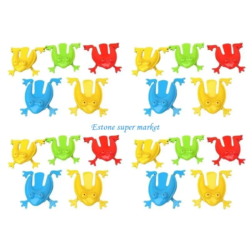 

090B Mini Colorful Jumping Leaping Toy Bright Color Novelty Toy Pack of 20