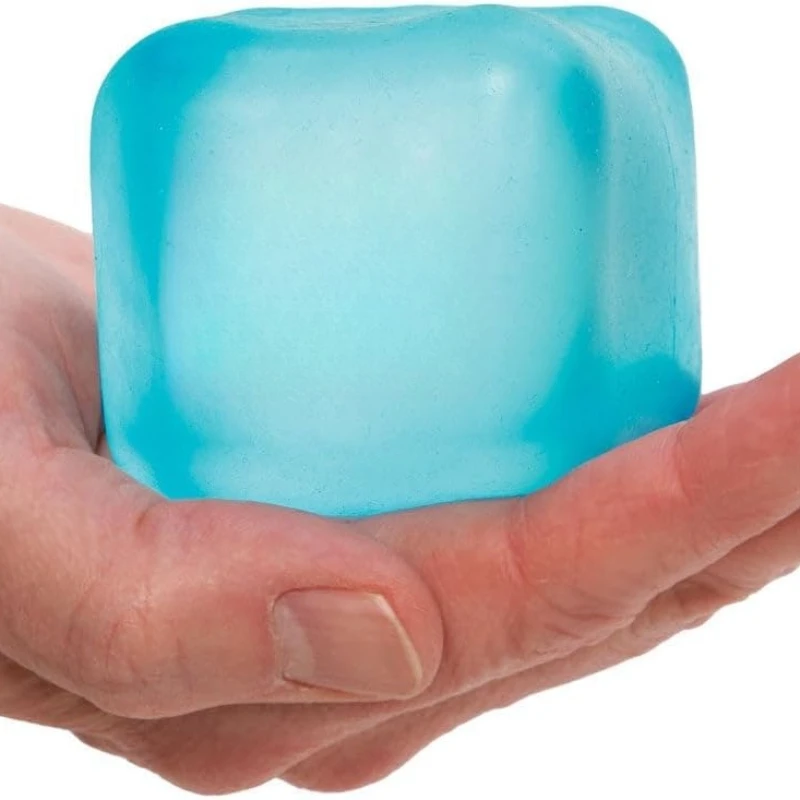 Kostka Sensoryczna do Ściskania Super Solidna 5,5 cm Bez BPA Zabawna Relaksująca Antystresowa Śliczna Mini Kostka Lodowa