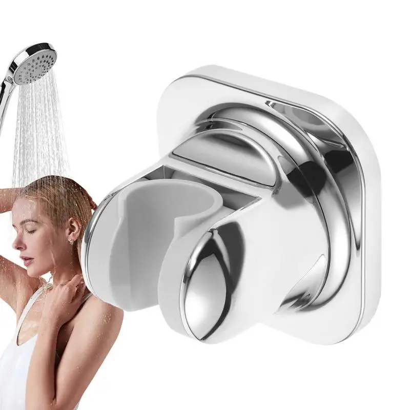 Adjustable Shower Head Holder Removable Nail-Free Shower Head Holder Adjustable Handheld Showerhead Holder For Bathroom