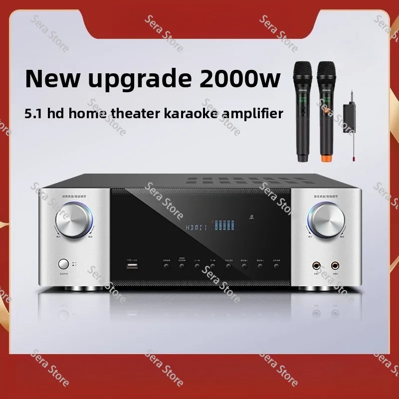 Home Bluetooth 5.1 HD AUX Lossless Decoding High-Power Karaoke Public Amplifier Professional HIFI Fever Audio
