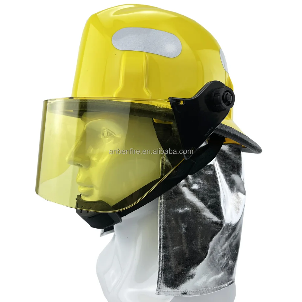 Produzione professionale casco antincendio salvataggio casco pompiere forniture antincendio in vendita