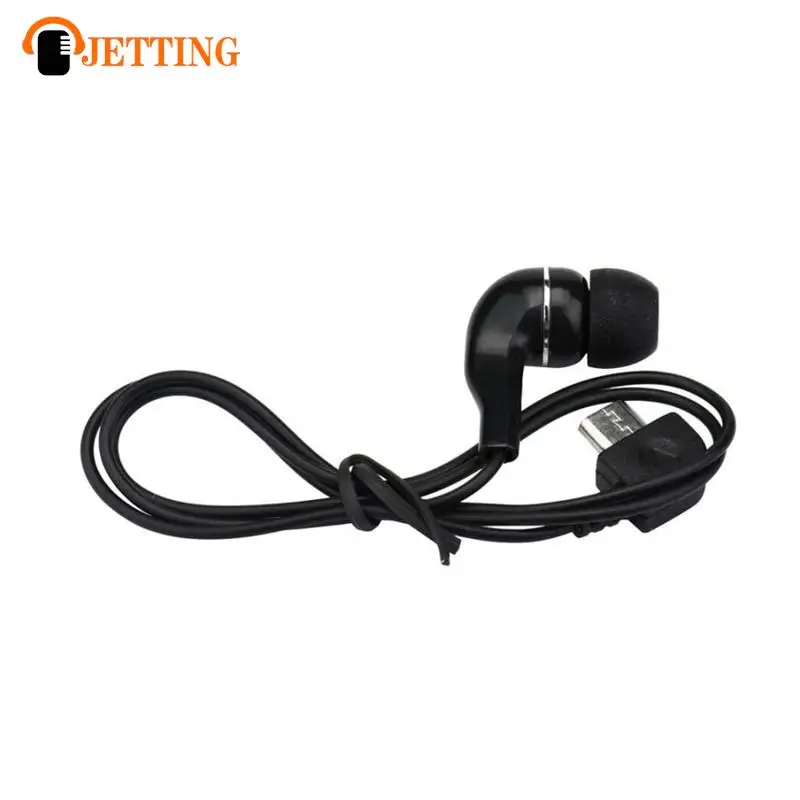 Universal Single Side Mono Wire Micro USB 5 Pins Port Stereo Headset In-Ear For Bluetooth Auxiliary Earphone