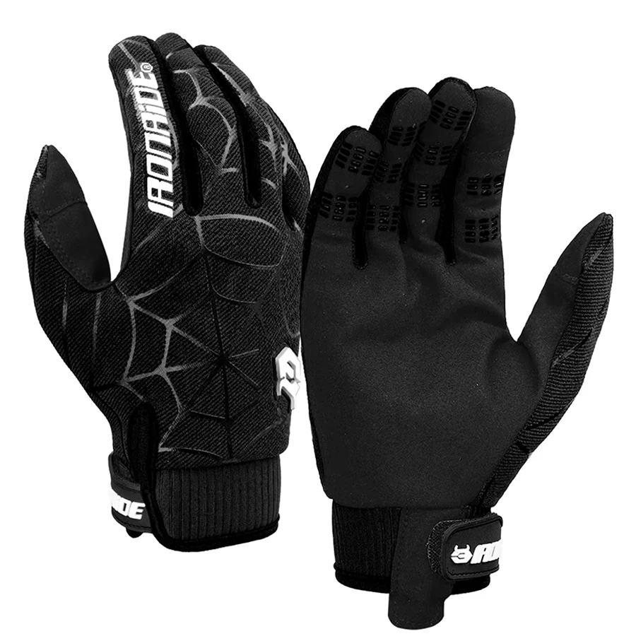 Breathable Men's Motorcycle Gloves Touch Screen Motorbike Full Finger Gloves Anti-Slip Outdoor Motocross Riding Gloves M-2XL