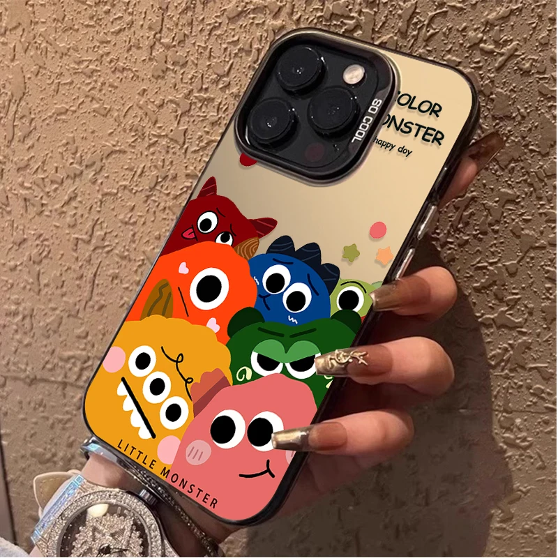 Cute Little Monster Case for Samsung Galaxy S24 S23 S22 S21 Ultra Plus FE A54 A34 A24 A14 A73 A53 A33 5G Note 20 Bumper Cover