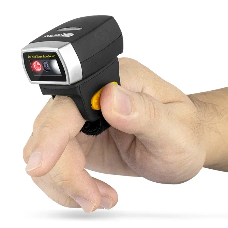 Escáner de inventario mano Portátil con Bluetooth, Mini escáner de escaneo, pago de pantalla móvil inalámbrica