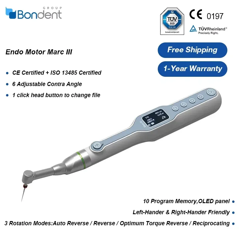 Endo Motor Wismy Bomedent Bondent Marc Endo Motor Root canal CE Approved ISO 13485 Wireless Rotary Endo Motor