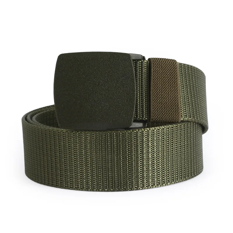 Genuine Tactical Belt Quick Release Outdoor Military Belt Soft Real Nylon Sports Accessories Men And Women Army Green Belt