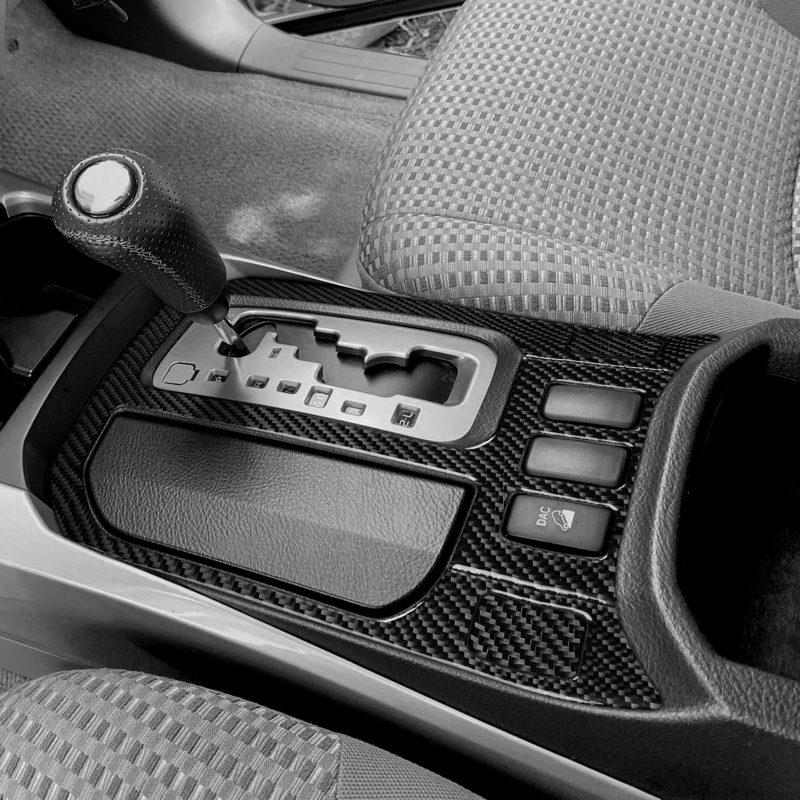 

Real Carbon Fiber Car Accessories Gear Shift Set Trim Cover For Toyota 4Runner 2003 2004 2005 2006 2007 2008 2009 Soft Sticker