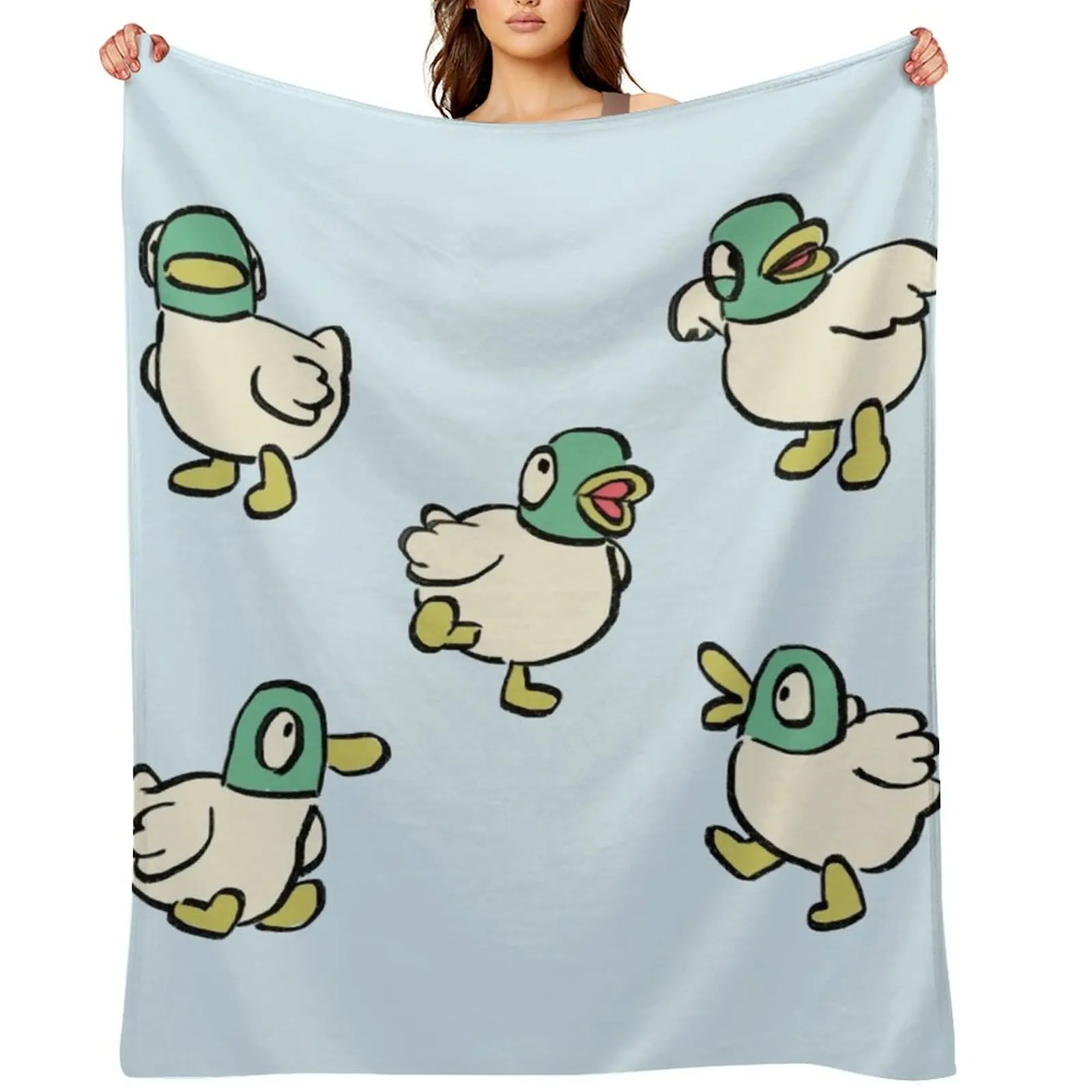 

I draw many ducks doing things / sarah and duck Throw Blanket wednesday Heavy Blankets For Sofas warm winter Blankets