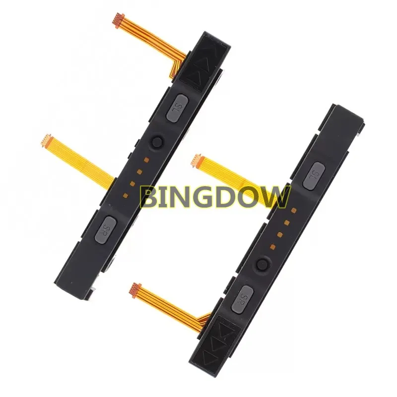 Original Left Right Plastic Slider for Nintendo Switch NS Joy-con Controller Rail Assembly with Flex Cable Complete With button