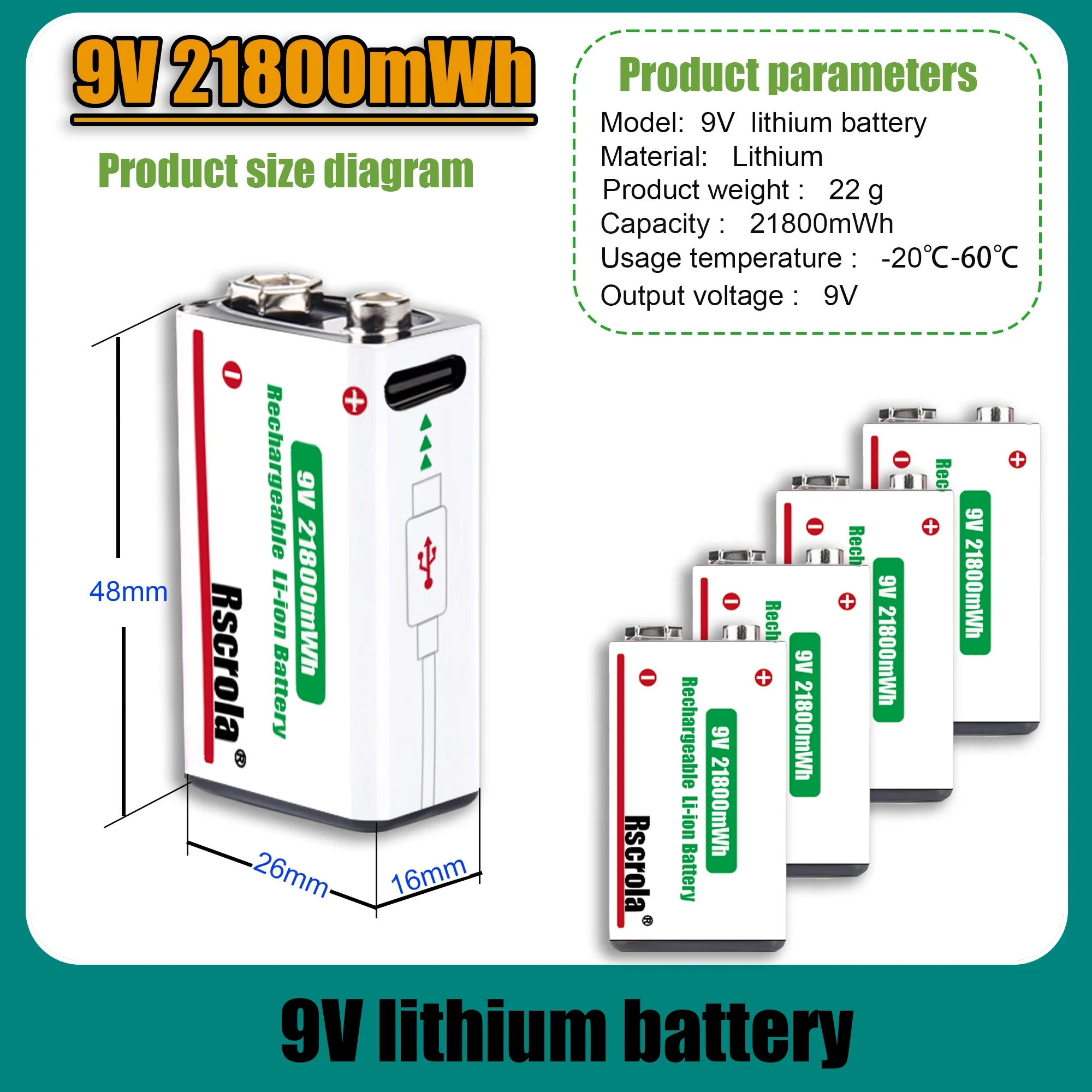 9V Lithium-ion oplaadbare batt - Smoke Detector Interconnected recensie en prijs
