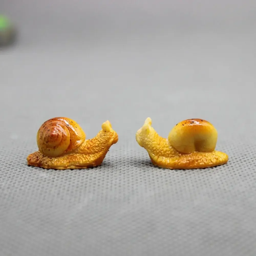 Creative Mini Garden Decoration Fairy Animal Doll Easy Use Snail Ornament Miniature Figurine Resin Craft Snail Model