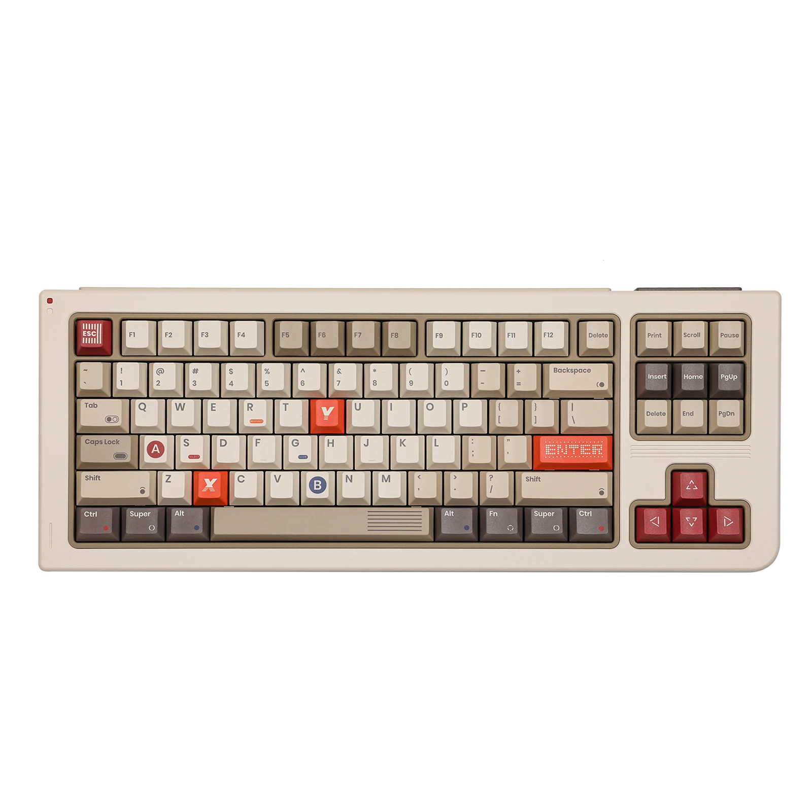 Imagem -02 - Jogo de Retros-conjunto de Teclado Gaming Mecânico Sublimação de Corante Pbt 185 Chaves Lados Ansi Layouts Iso 80 Chaves Keycap 1989