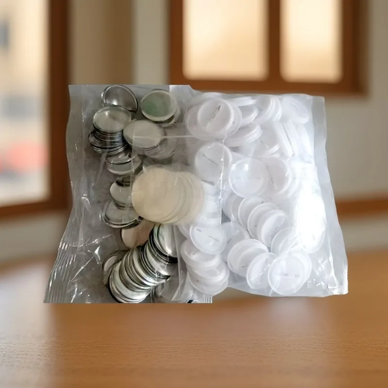 Picture 7: 500pcs 25/32/37/44/58mm safty pin button badge material diy pin button badges raw material Customization button badge