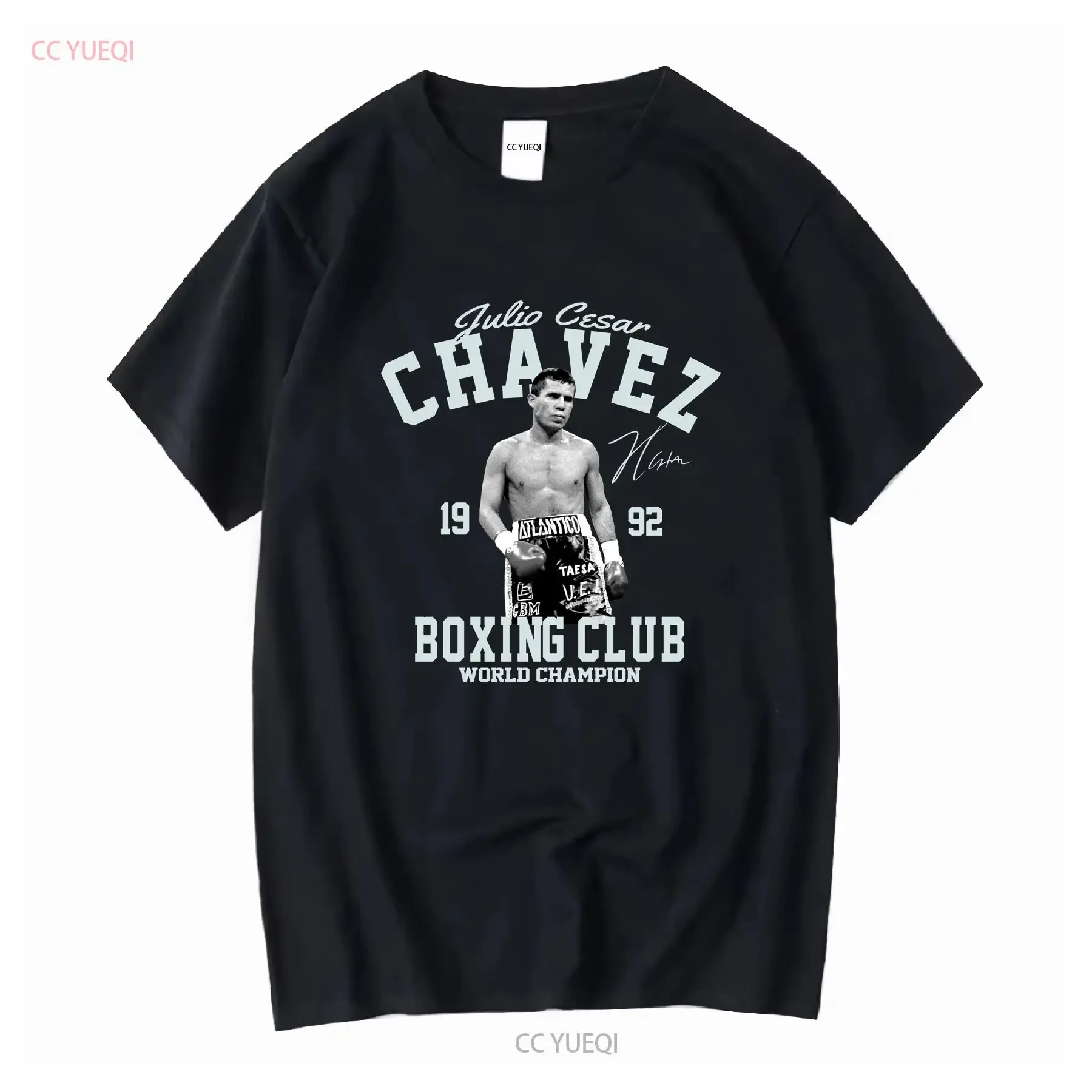 Rare Julio Cesar Chavez For Fan Cotton Black All Size T Shirt S3098 vintage Washed Top For Everyday Wear fashion Stylish