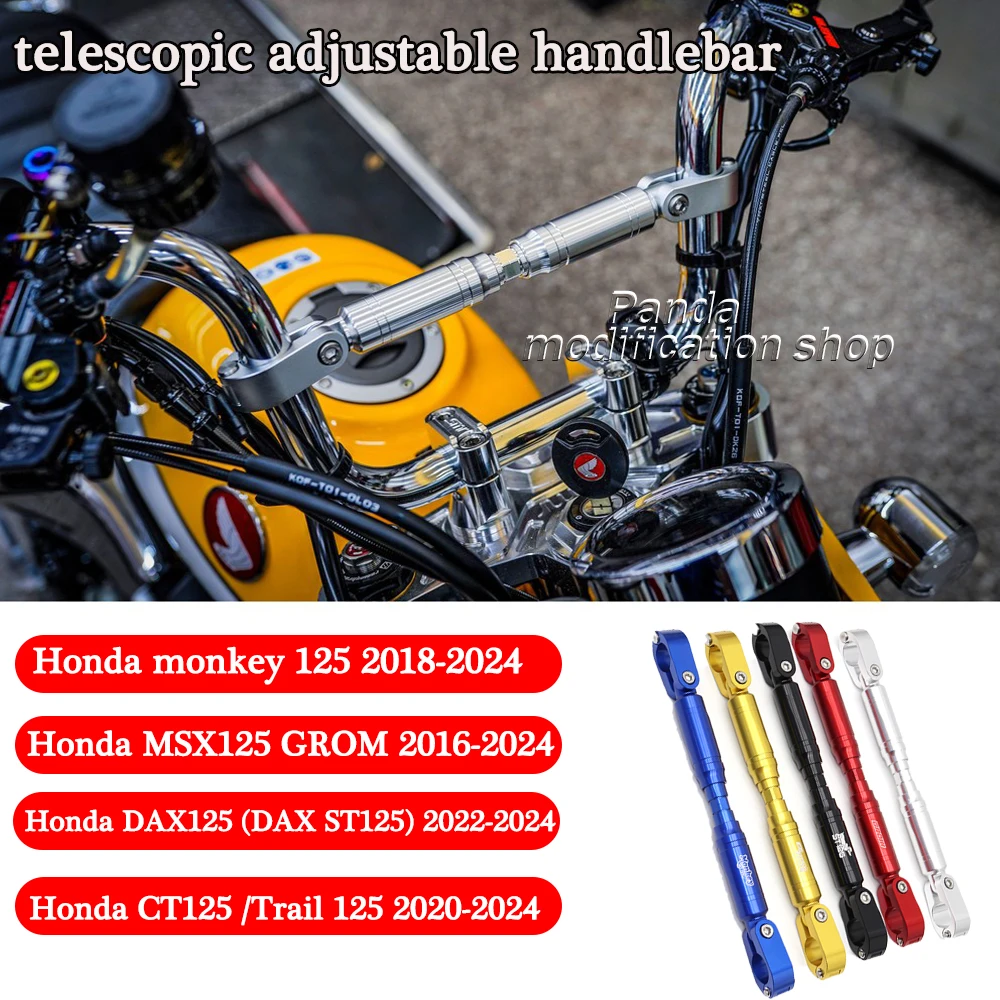 For Honda MONKEY125 CT125 GROM MSX125 DAX125 Motorcycle accessories telescopic adjustable handlebar