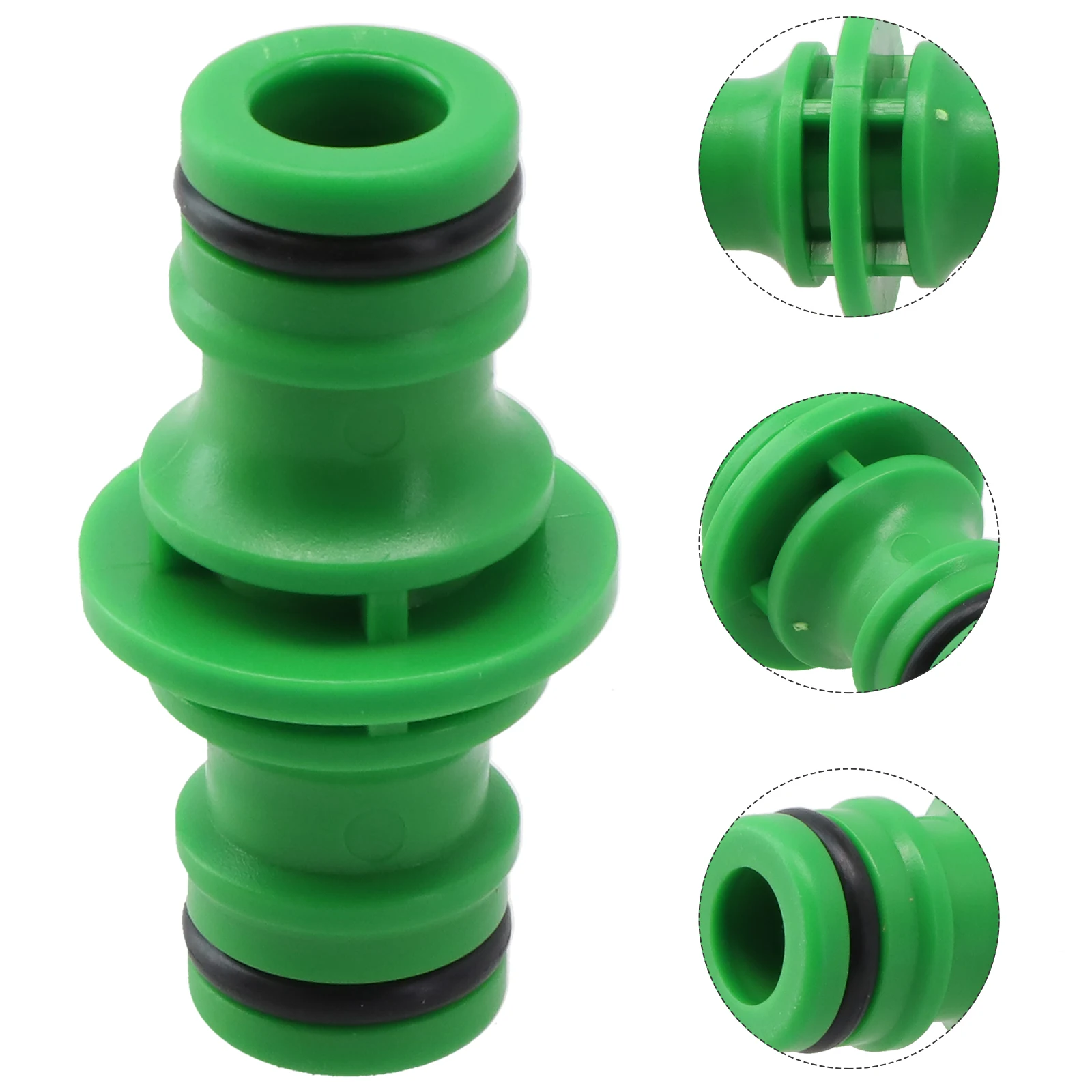 2 Way Garden Hose Connector Joiner Coupler Black ABS Plastic Quick Fit For 1/2 Inch Faucet Tap Watering Pipe Accessories