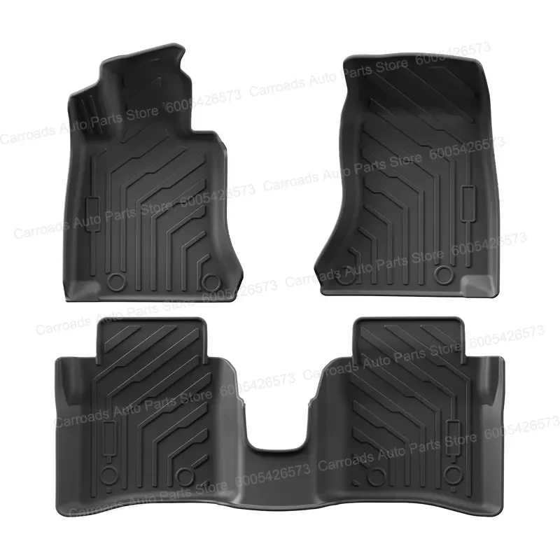  (LHD)For 24-25 Mercedes Benz E300 Car Floor Mats All Weather Eco Friendly TPE Auto Carpets Special Custom Fit Trunk Liner Pad