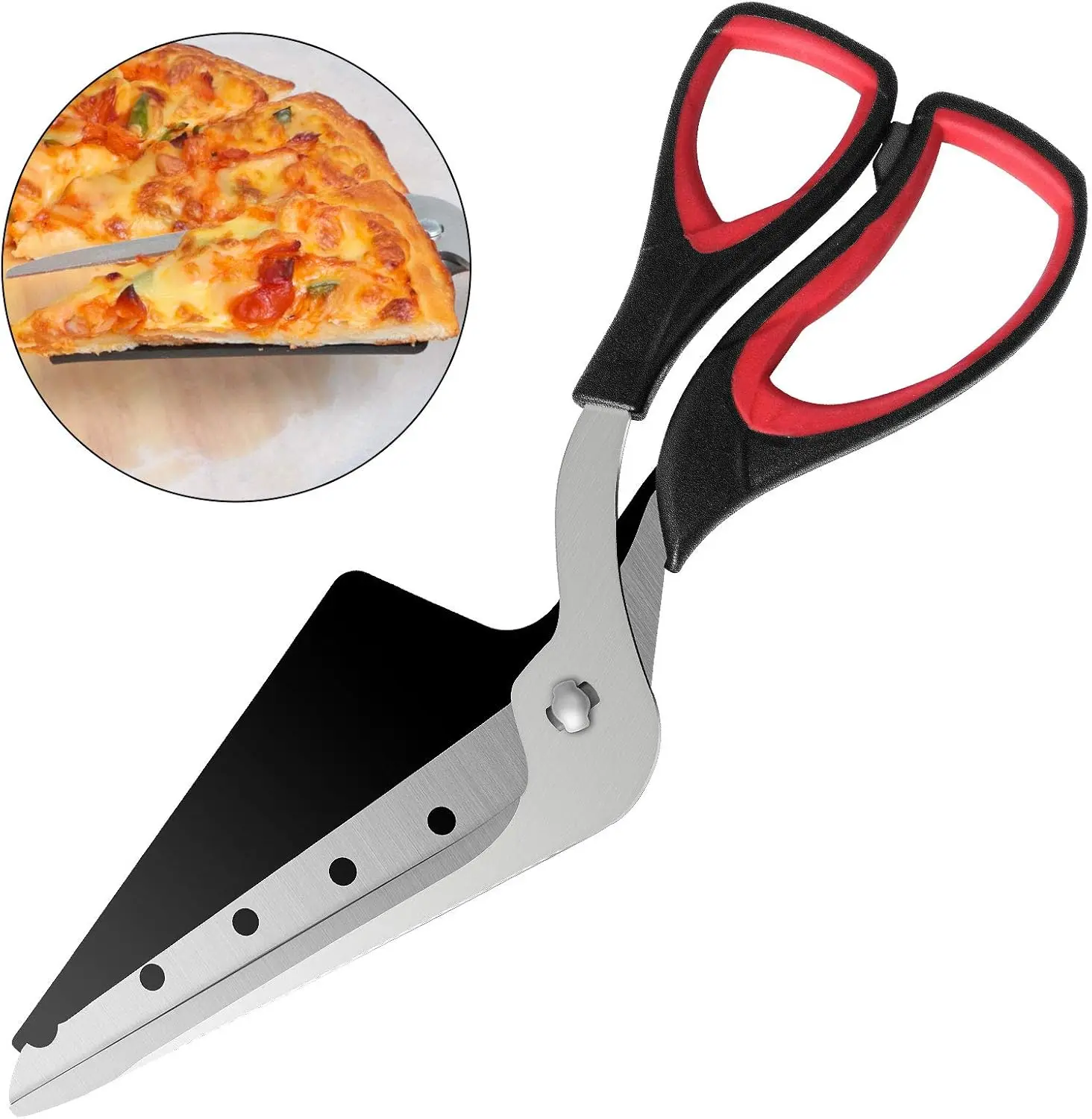 Professional Pizza Scissors Detachable Sharp Stainless Steel Blade Pizza Cutter Scissors Easy Cutting Pizza Spatula Slicer Tools image 5
