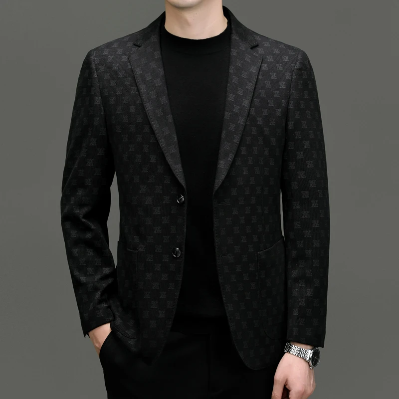 

2023-Boutique Fashion Gentleman British Style Casual Everything Elegant Comfortable Letter Marriage Business Slim Career Blazer