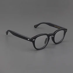 Optical Eyeglasses Frame Men Women Johnny Depp Vintage Glasses Computer Acetate Spectacle Frame For Male Clear Lens