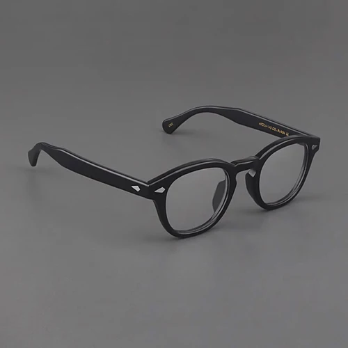 Imagen 1 del producto Montura de gafas ópticas para hombre y mujer, gafas Vintage de Johnny Depp, montura de gafas de acetato para ordenador, lentes transparentes