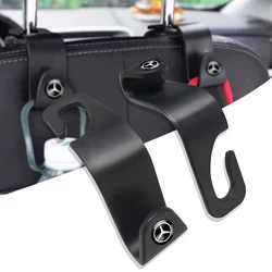 2pcs Seat Headrest Hook Storage Hanger Car Vehicle Back Seat Organizer Holder Car Accessories For Mercedes Benz AMG C E S-Class