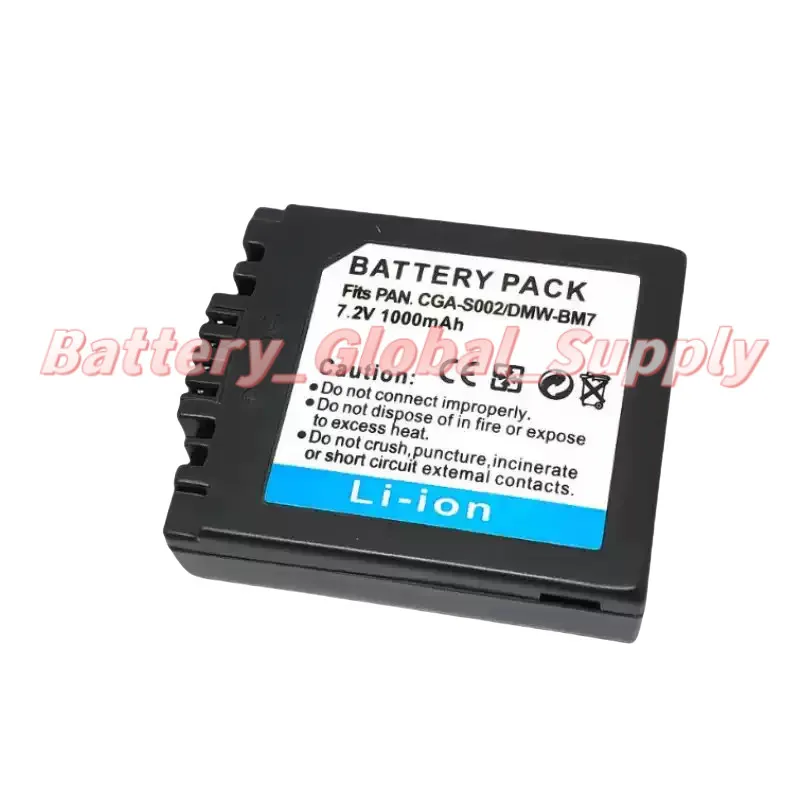

For CGA-S002 DMC-S002 BM7 FZ3 FZ4, FZ5 FZ20, FZ10 Battery 7.2V 1000mAh 1 PCS New