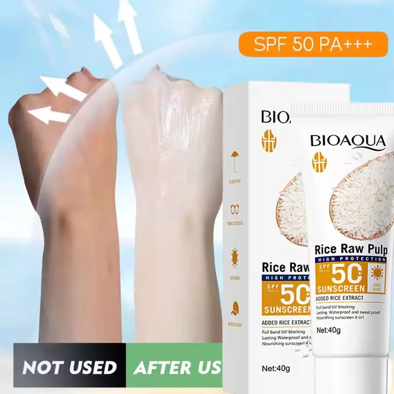 Creme Protetor Solar Facial FPS 50+, Loção Protetora Corporal, Longa Duração, Não Oleosa, Previne Queimaduras Solares, Proteção UV